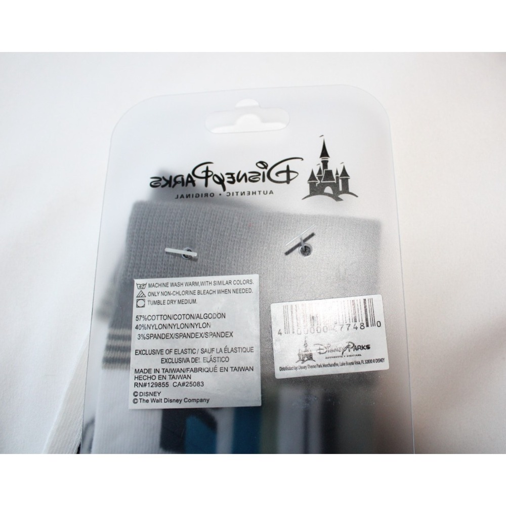 Disney Parks Crew Socks Authentic Original Monorail Blue Red Gray Adult NEW - Picture 5 of 5